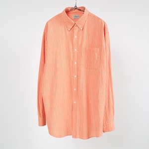 L.L.Bean seersucker stripe l/s shirt S エルエルビーン シアサッカー ボタンダウン 長袖シャツ