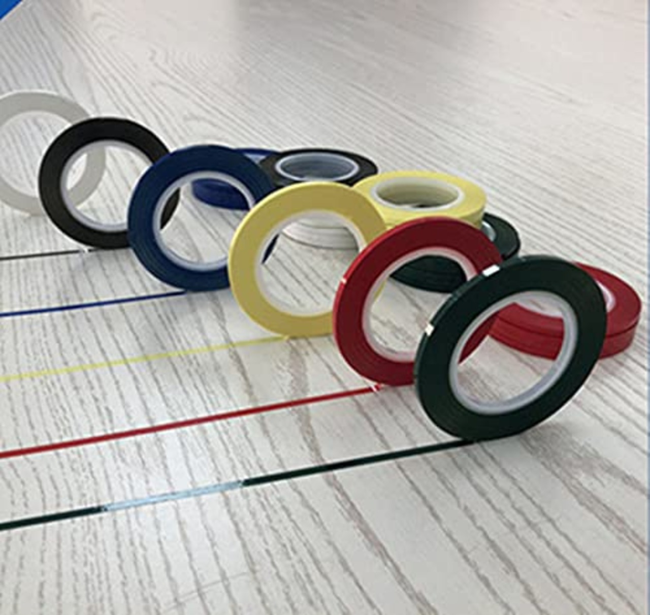 耐水 多機能 ラインテープ カッティングシート 車 バイク 用 耐水 テープ 防水 シール 赤 白 青 色 幅 5mm × 66m 【SiSe9】 (ブラック)