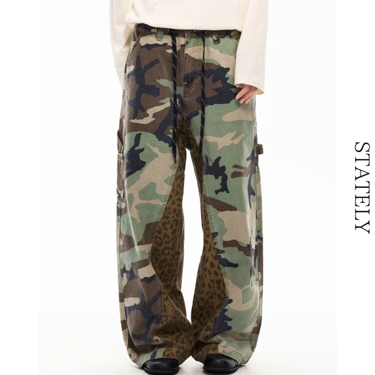 Camo Leopard ワイドカーゴパンツ_B171・画像6