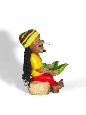 ヴィンテージ雑貨 ラスタファリアン フィギュア 置物（レゲエ／ラスタカラー）