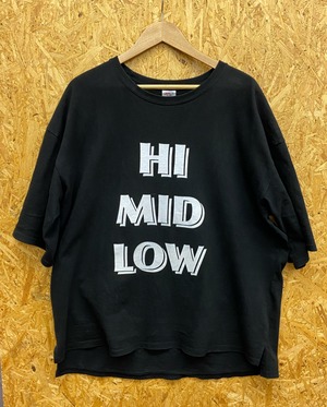 各サイズ1枚のみ HI MID LOW x DJミキサー Tシャツ