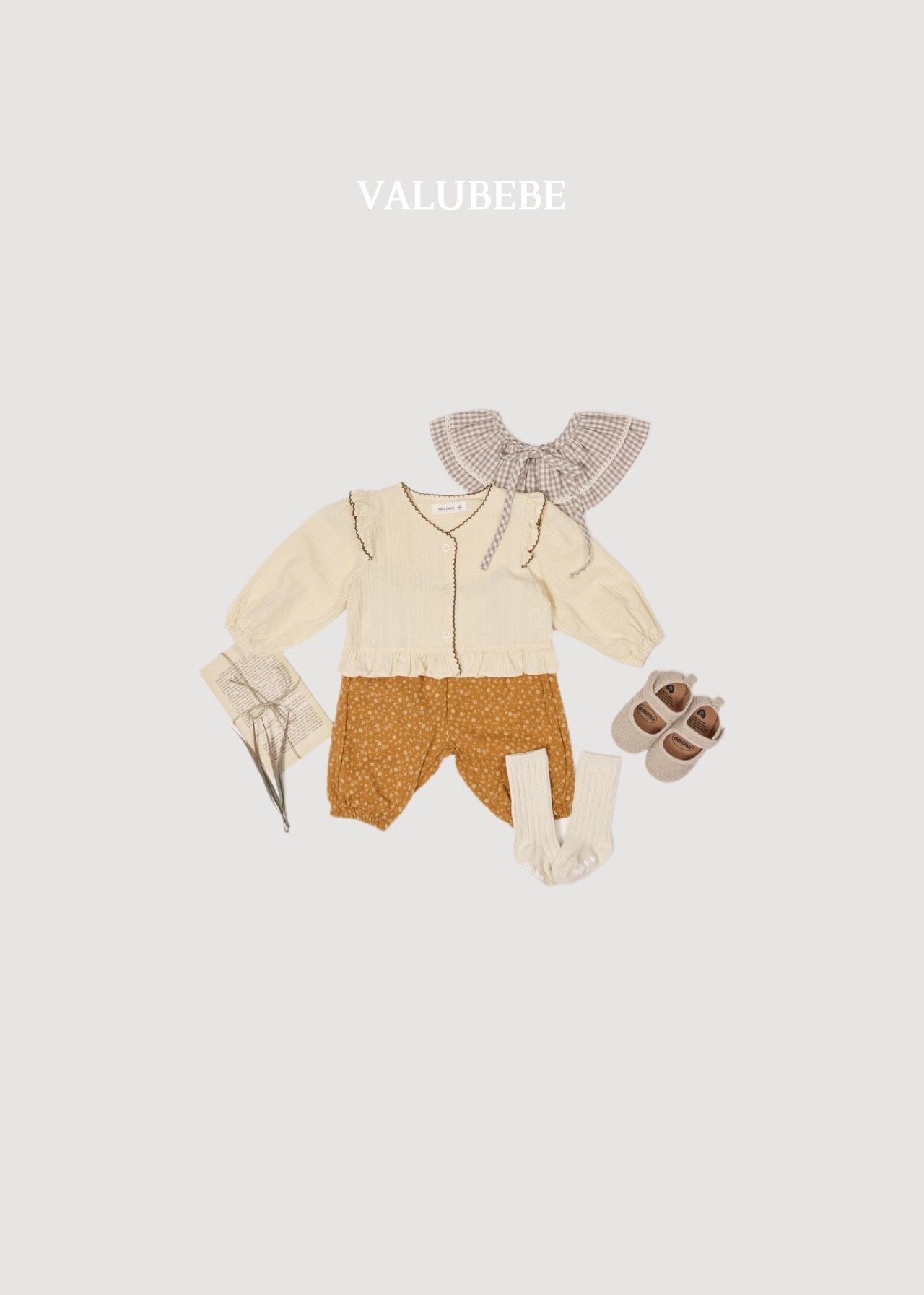 送料無料【予約】/ ラップフリルブラウス /valubebe