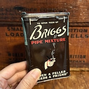 1930s–1950s ブリッグス パイプミクスチャー ヴィンテージ タバコ缶 BRIGGS PIPE MIXTURE Vintage Tobacco Tin T-754