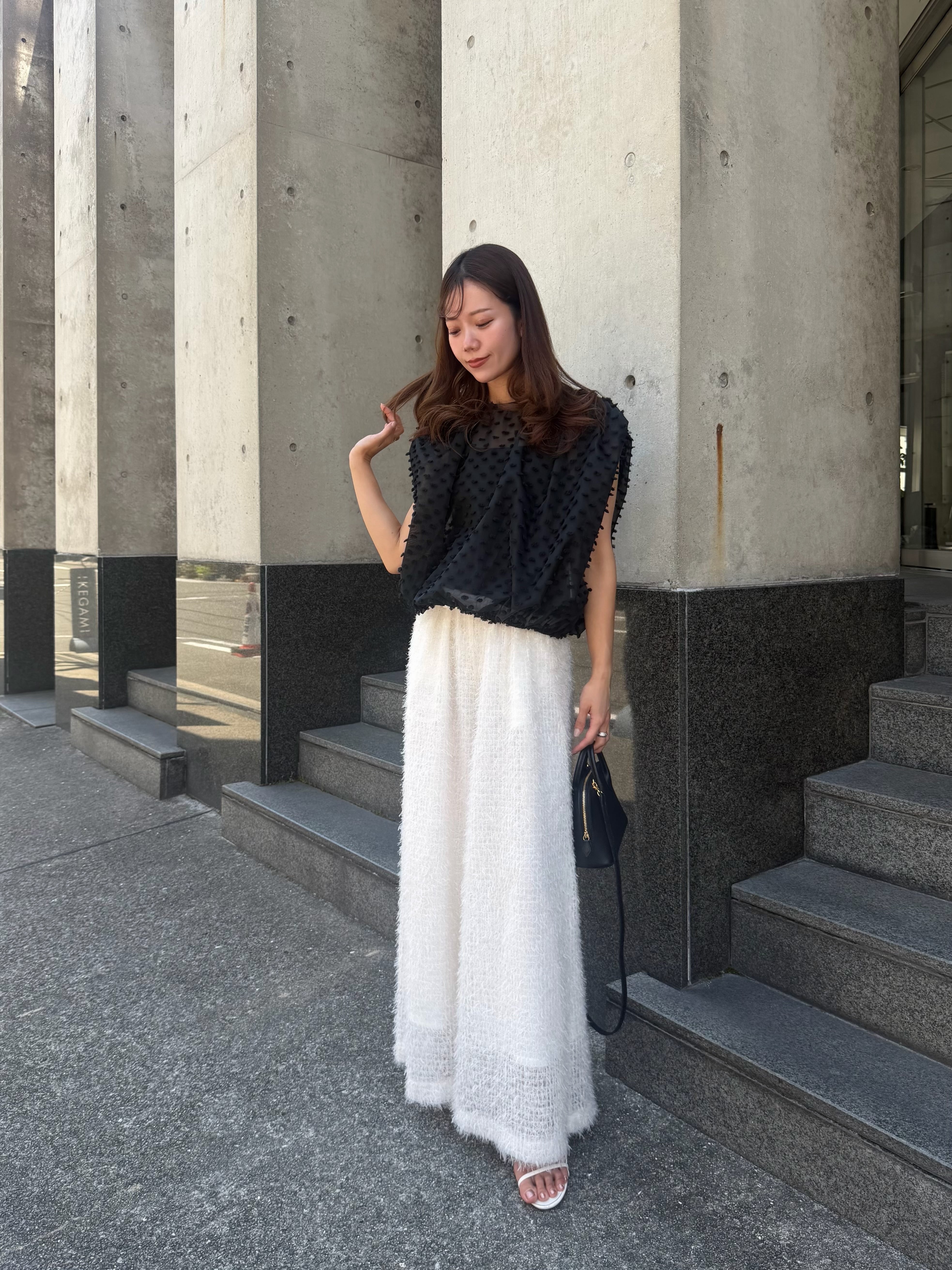 cotton candy blouse / black 7/2 21:00～ 再販(即納) | HYEON