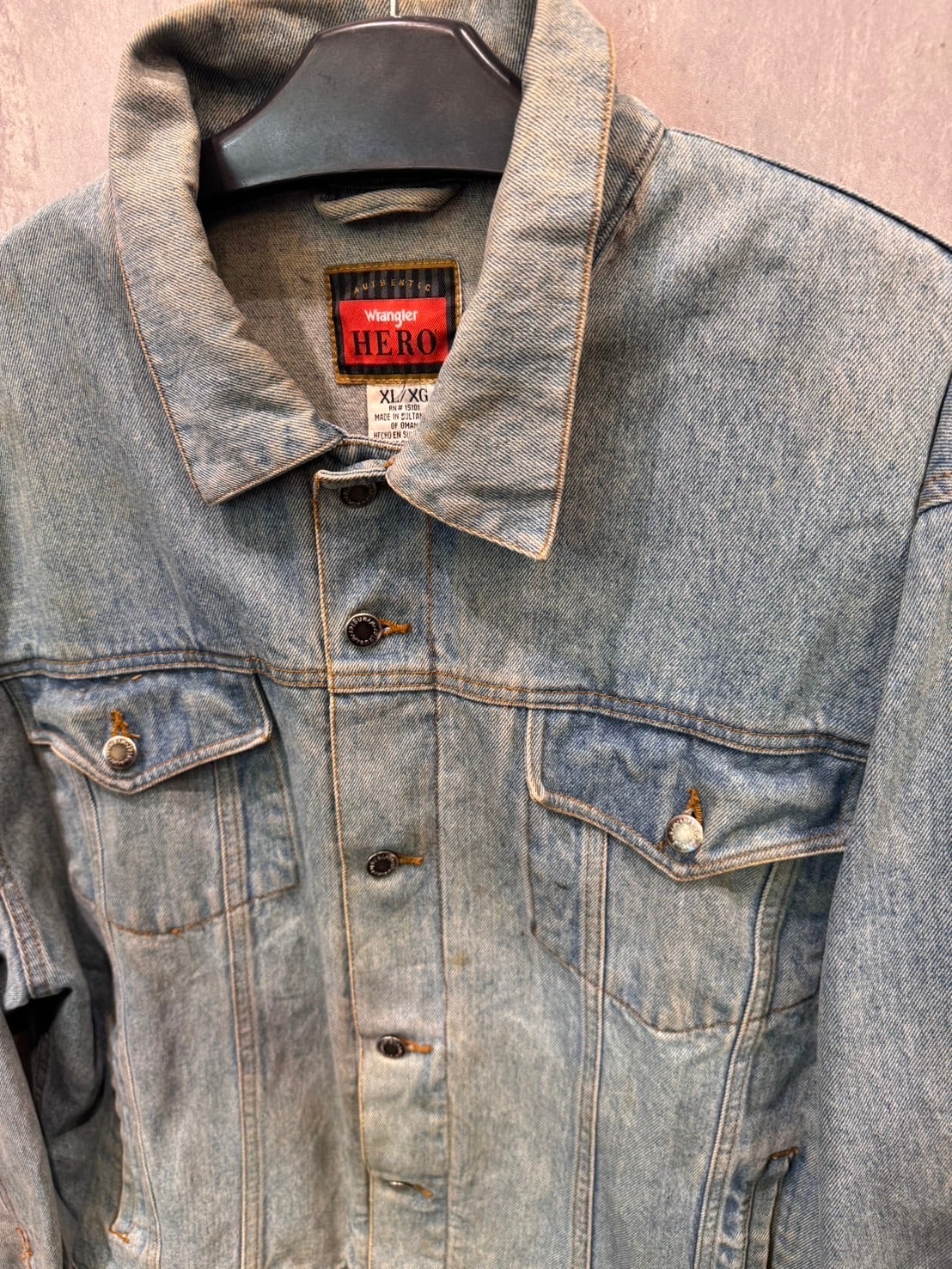 1点もの】 Wrangler HEROデニムジャケット XL【USED商品】 | THE NOEVE