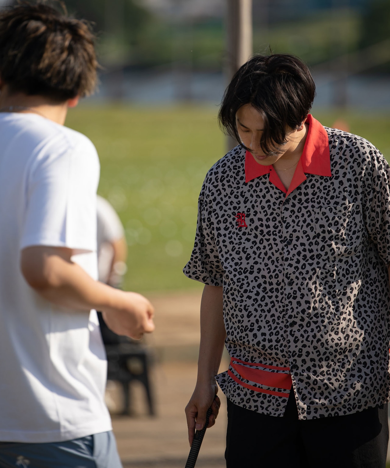 【RCGC】LEOPARD SWITCHING OPEN COLLAR SHIRTS［RGS002］