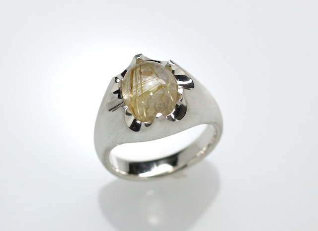 ルチルクォーツリング　2.28ct