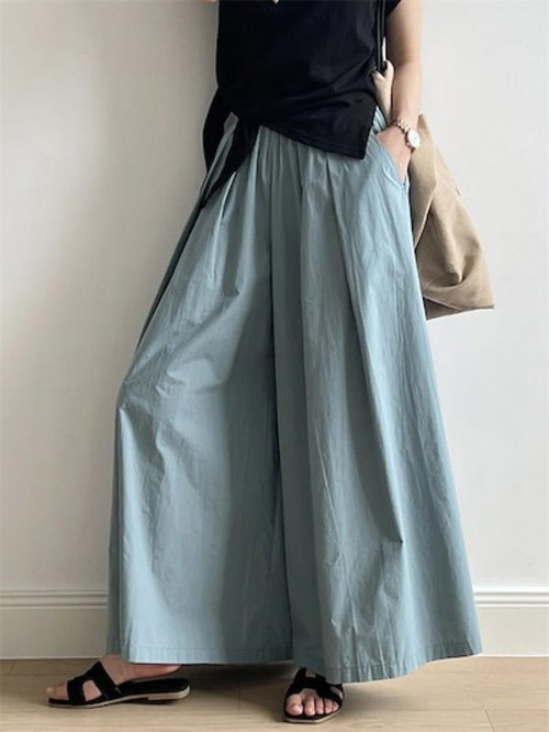 ワイドパンツ レディース ガウチョパンツ フレアパンツ キュロットパンツ スカーチョ スカンツ 春 夏 秋 大きいサイズ ゆったり ボトムス フレア パンツ 体型カバー ウエストゴム 無地 リラックス