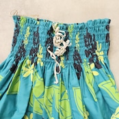 フラダンス 衣装 ALOHA STANDARDS アロハスタンダード パウスカート ブルー系 ブルーグリーン 青緑 ティアレ柄 ラウアエ柄 タロリーフ柄 花柄 植物柄 ハワイアンプリント ハワイアン アロハ フラ ダンス レッスン 練習 ハワイアンダンス シングル スカート フレア グリーン系 ブラック系 イエロー系 華やか かわいい おしゃれ さわやか