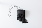 HIDA：牛革撥水加工pochette set. black