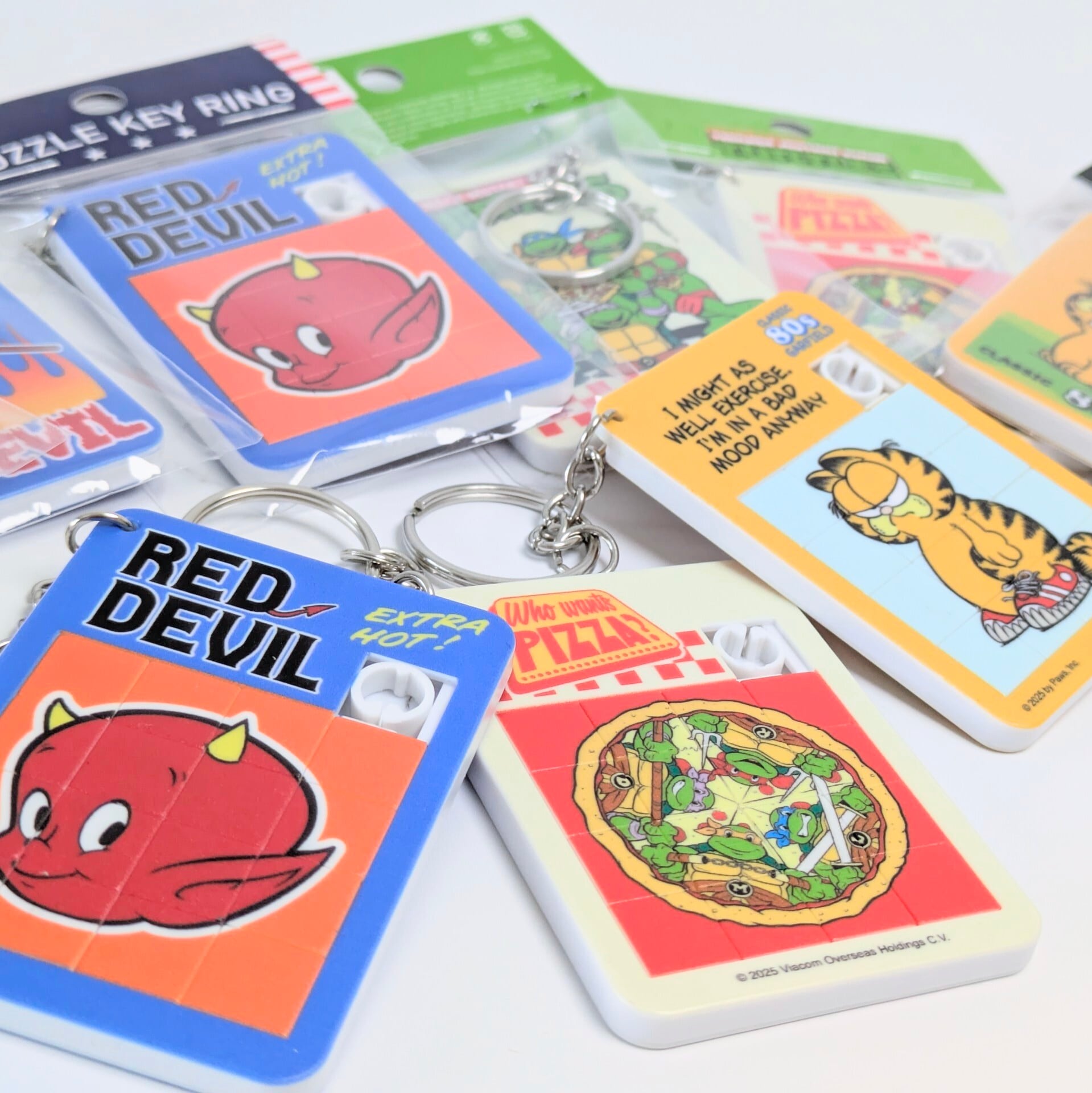 【 Teenage Mutant Ninja Turtles ( ティーンエイジ ミュータント ニンジャ タートルズ ) 】AMERICAN CHARACTER PUZZLE KEYRING ( パズルキーリング ) / キーホルダー〚アメリカン雑貨 アメトイ〛