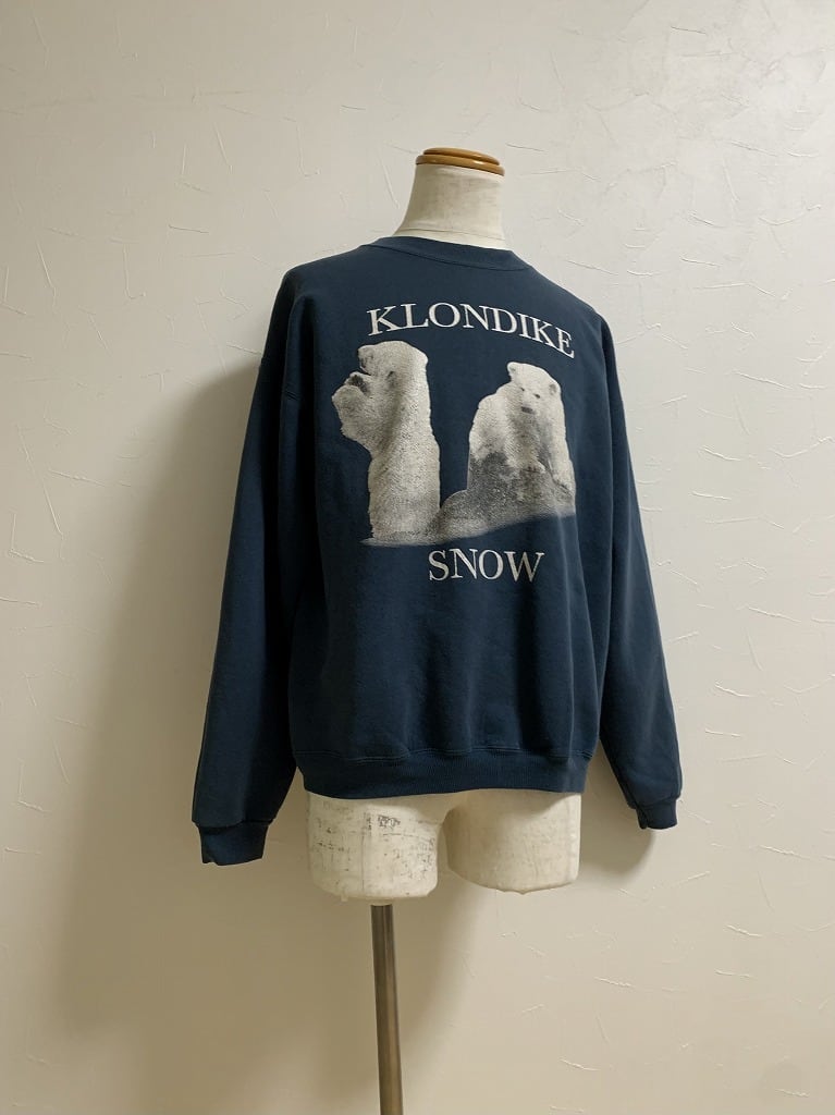 1980~90's Polar Bear Motif Print Sweat Shirt