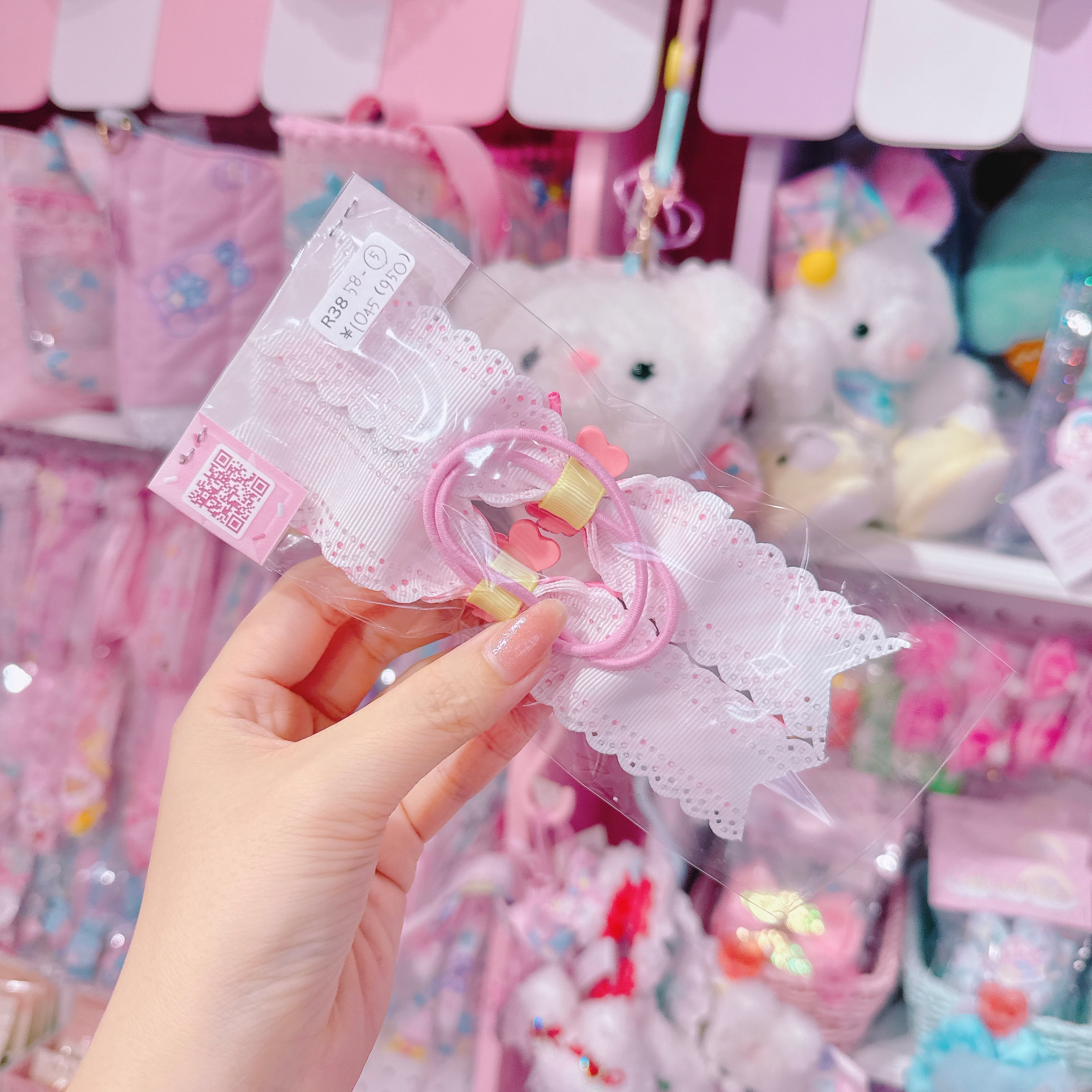 【R38】58-5ミニツインポニーオーヘアゴム