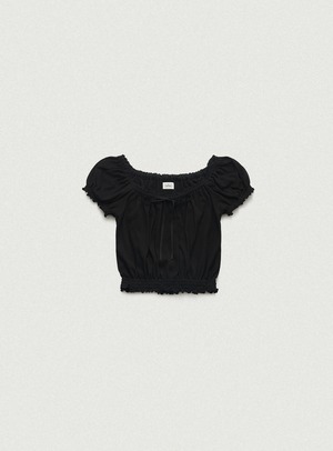 [The Barnnet] Rudy Shirring Puff Top_Black 正規品 韓国ブランド 韓国通販 韓国代行 韓国ファッション ザ バーネット ザバーネット 日本 店舗