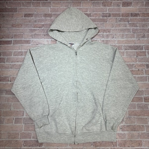 JERZEES F/Z SWEAT PARKA GRAY SIZE L