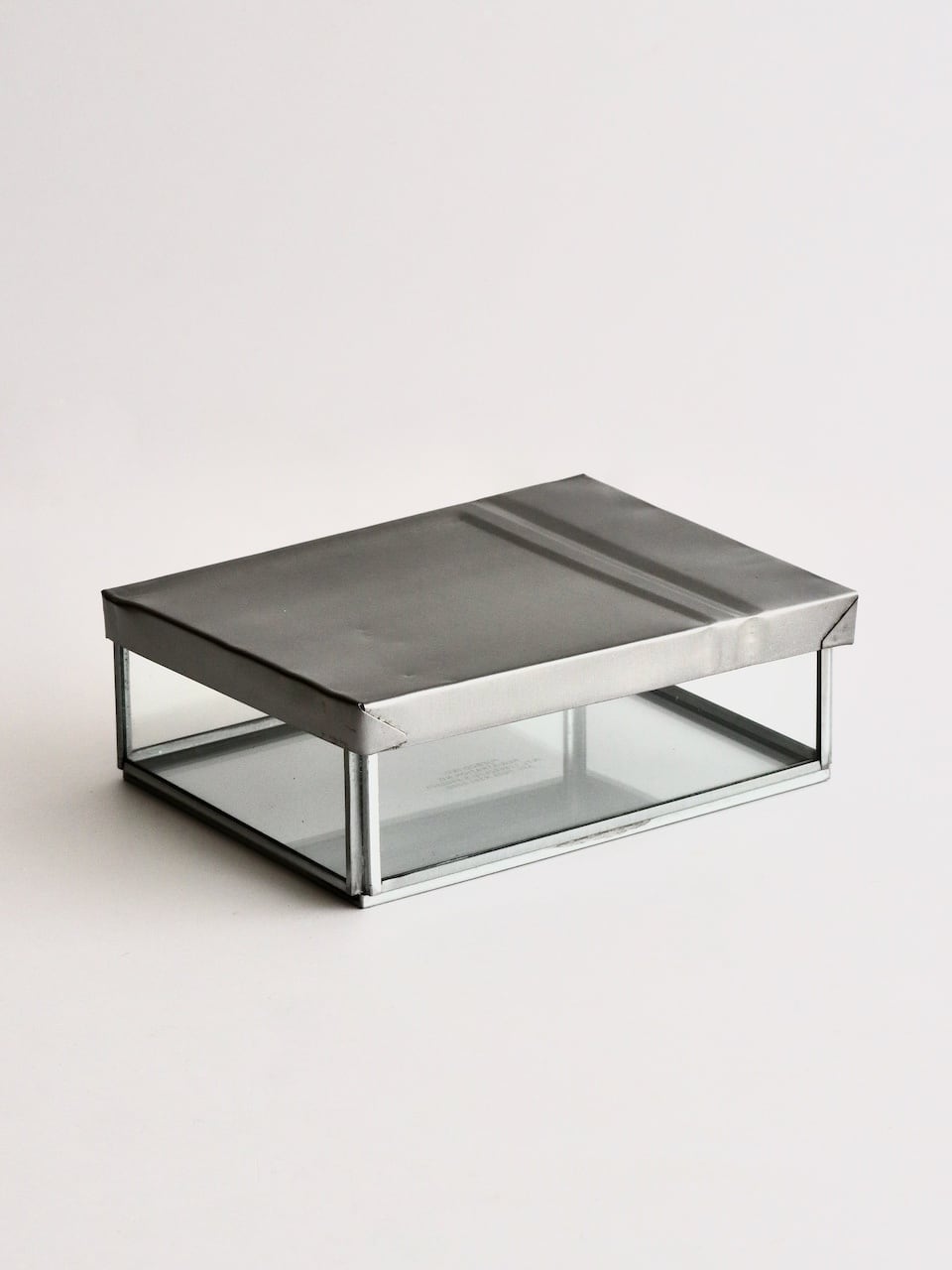 ガラスボックス リサイクルスチール ジュエリー シングル / Glass Box