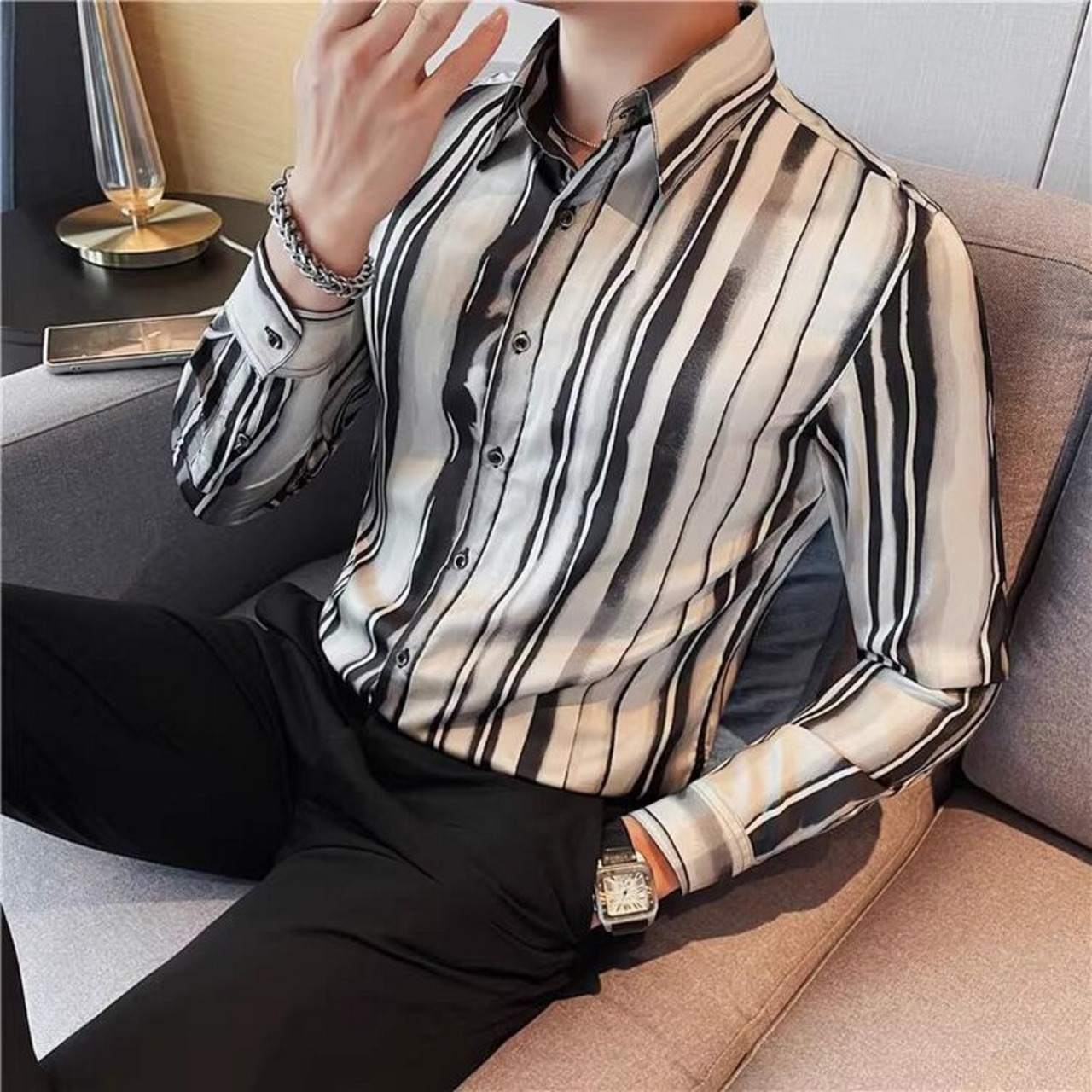 striped shirt tops 00184