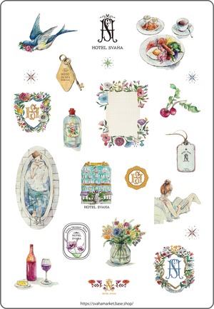 HOTEL SVAHA -original art sticker-.Near Florida