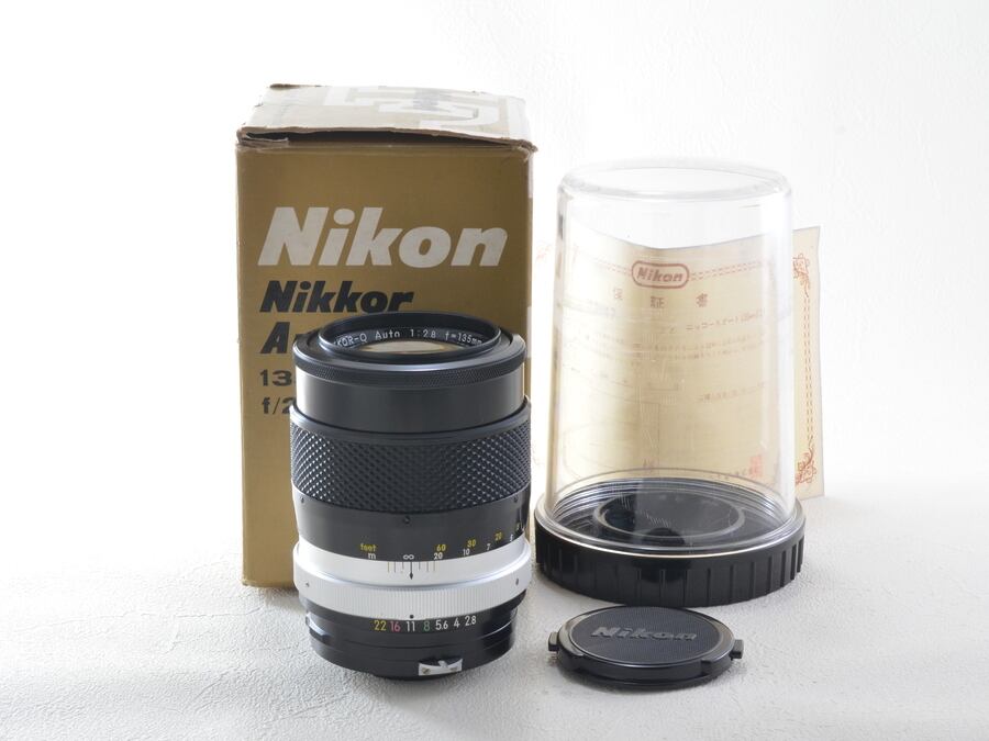Nikon NIKKOR-Q 135mm f3.5 \u0026 ニコン純正 革製ケース