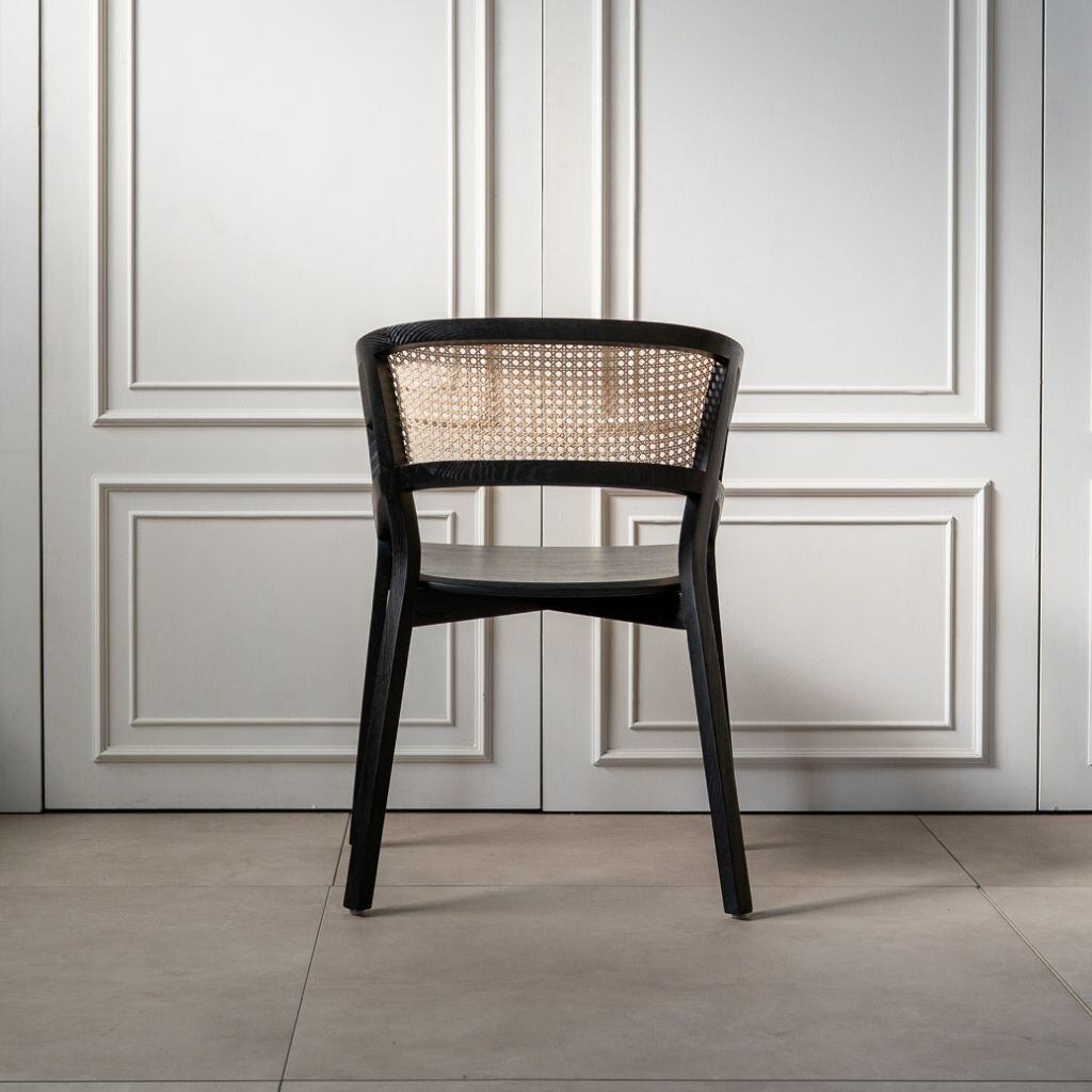 ラタンチェア ブラック Bucket Rattan Chair Brown / バケットラタンチェア ブラック K01639W2