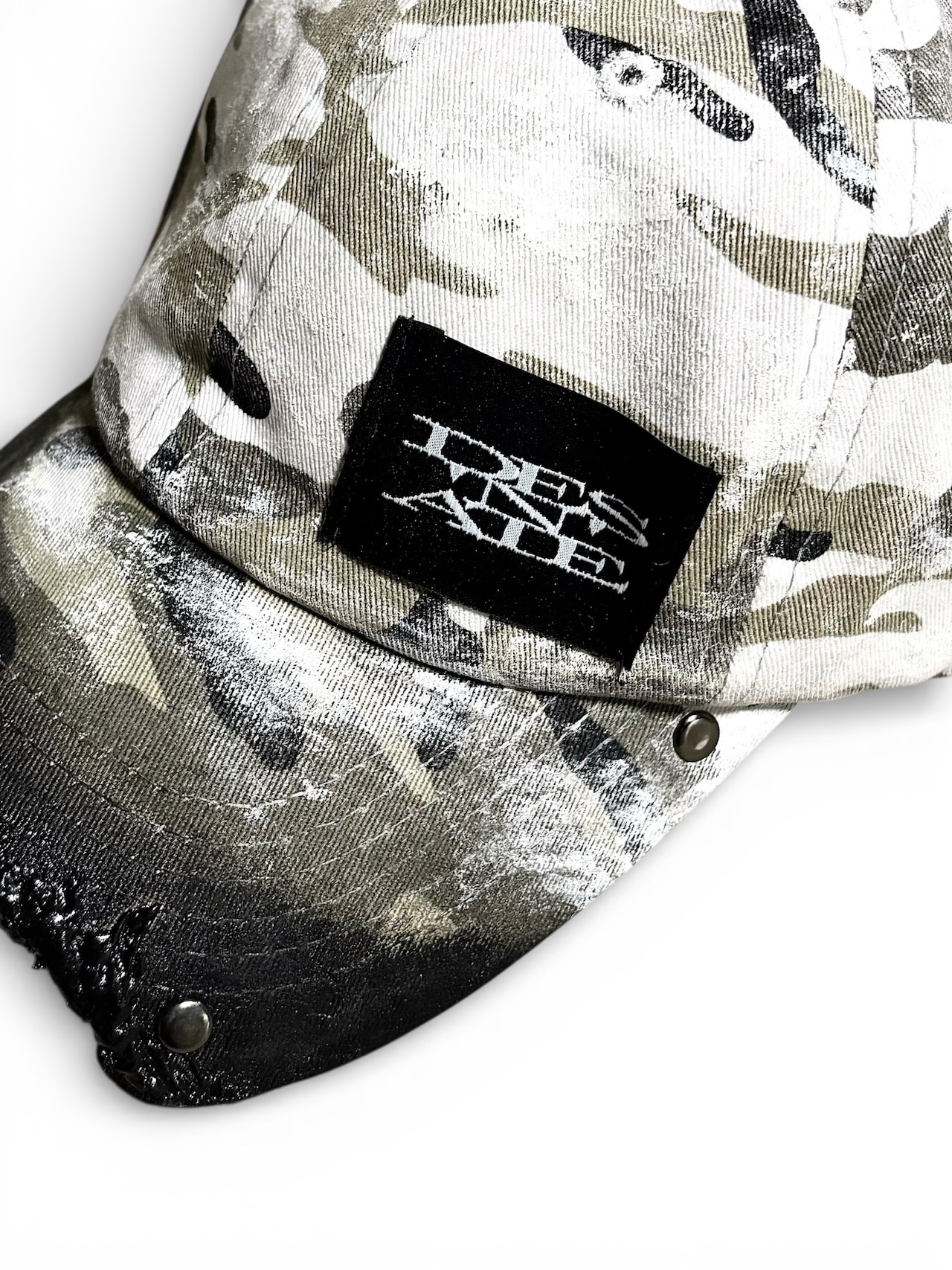 【DES'N'ATE】DARK COATED SNOW CAMO CAP