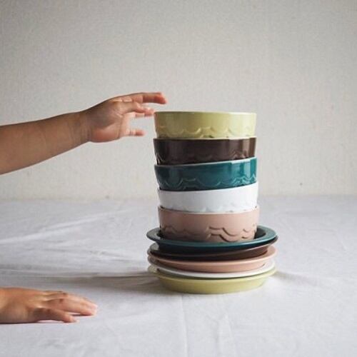 aeru 大谷焼 食器3点セット 和える(aeru)大谷焼のこぼしにくい器 ボウル