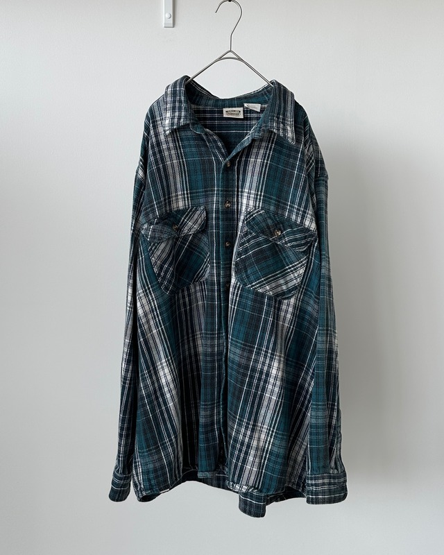 -Five Brother- Vintage 90s 2XL Flannel Check Shirt
