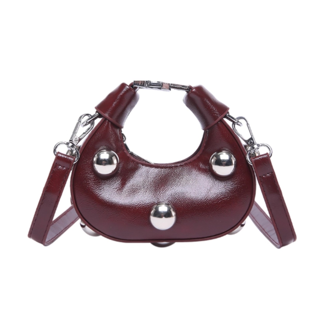 丸型 スタッズ ミニバッグ  90020