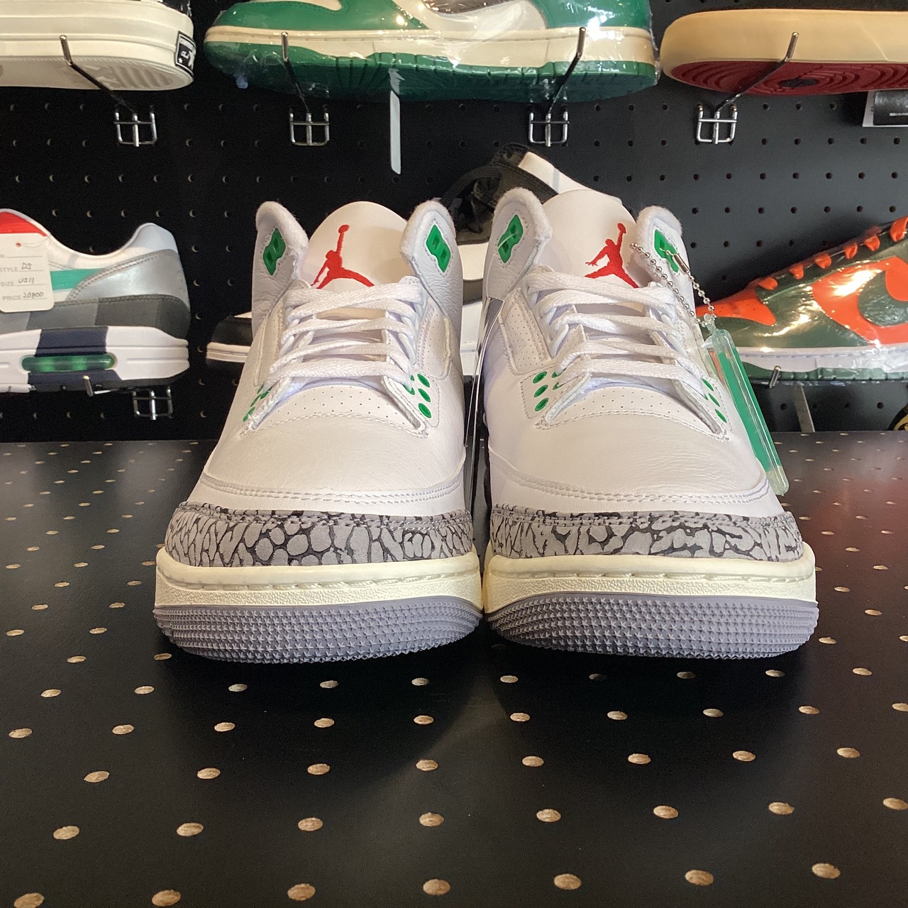 Nike WMNS Air Jordan 3 Retro "Lucky Green" US10w/27cm