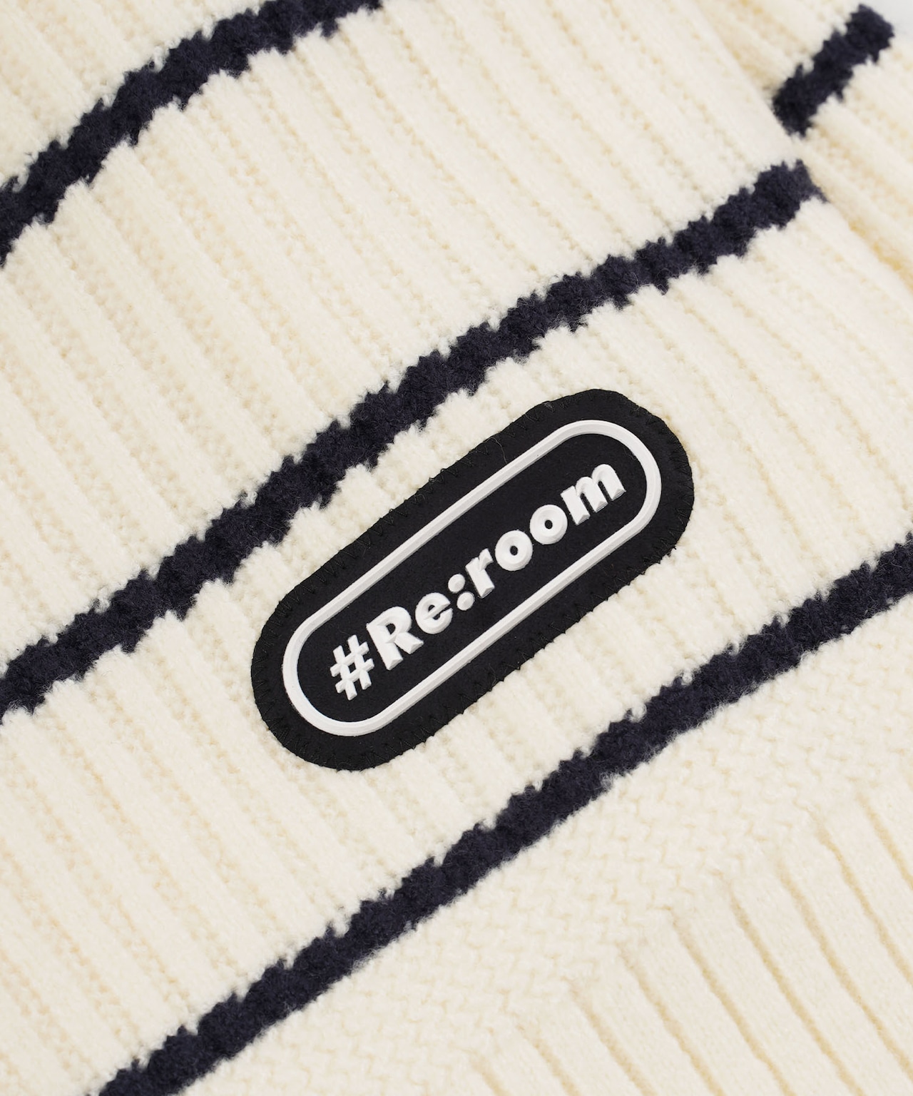 【#Re:room】PANEL BORDER TURTLE BIG KNIT ［REK115］