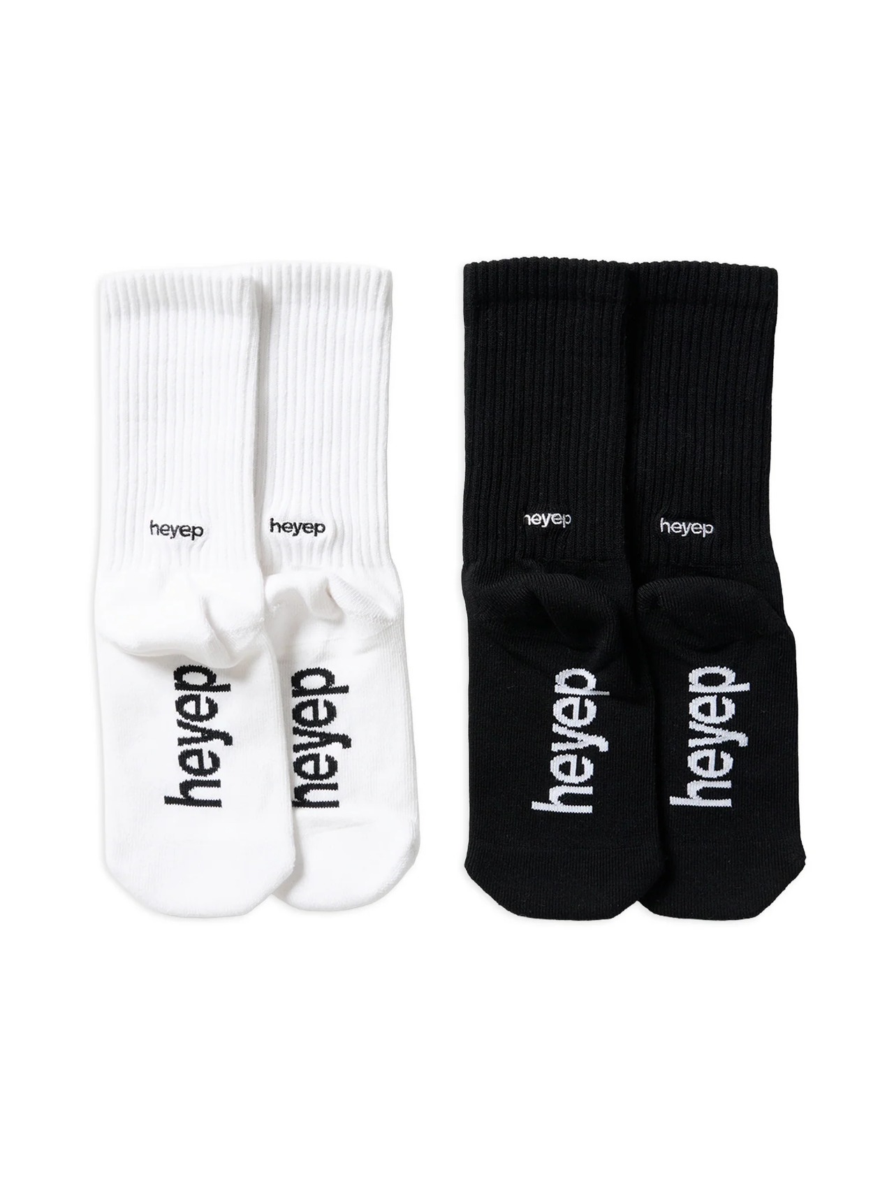 【S6SS】heyep へイップ  /  Logo Socks – 2 Pair Set / ソックス - 1