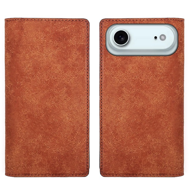 ABBI SIGNATURE iPhone Air 用 ケース 手帳型 日本製 イタリアン本革 MARGOT [ MagSafe対応 ベジタブルタンニンレザー 革職人ハンドメイド ワイヤレス充電対応 ] ABS27793i17A ブラウン【正規品】