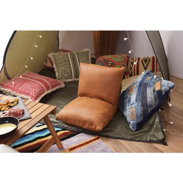 東谷 カックンリクライナー W38×D38/45×H36×SH12(cm)  キャメル RKC-827