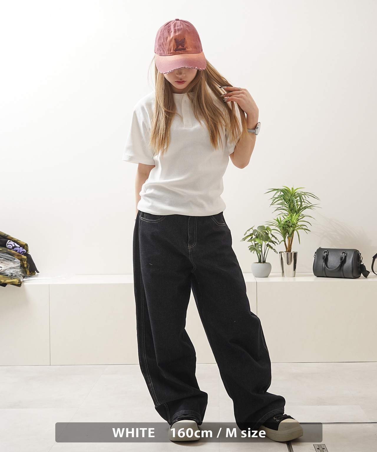 ◆スパンリブ ヘンリーネックTee◆sb-t8211526h