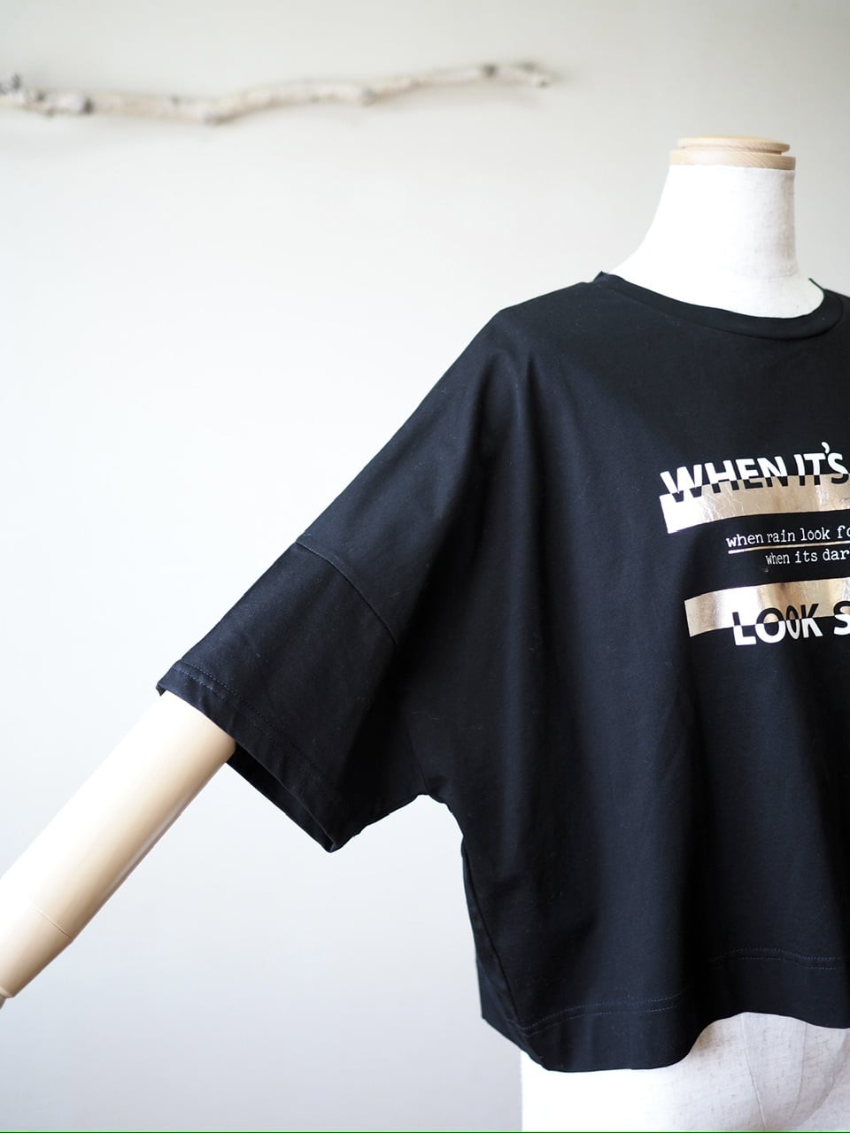 ロゴ×ラインTシャツ <ブラック> | SoaSoah