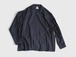 AMOSKEAG“OPEN COLLAR SHIRT NAVY DOT”