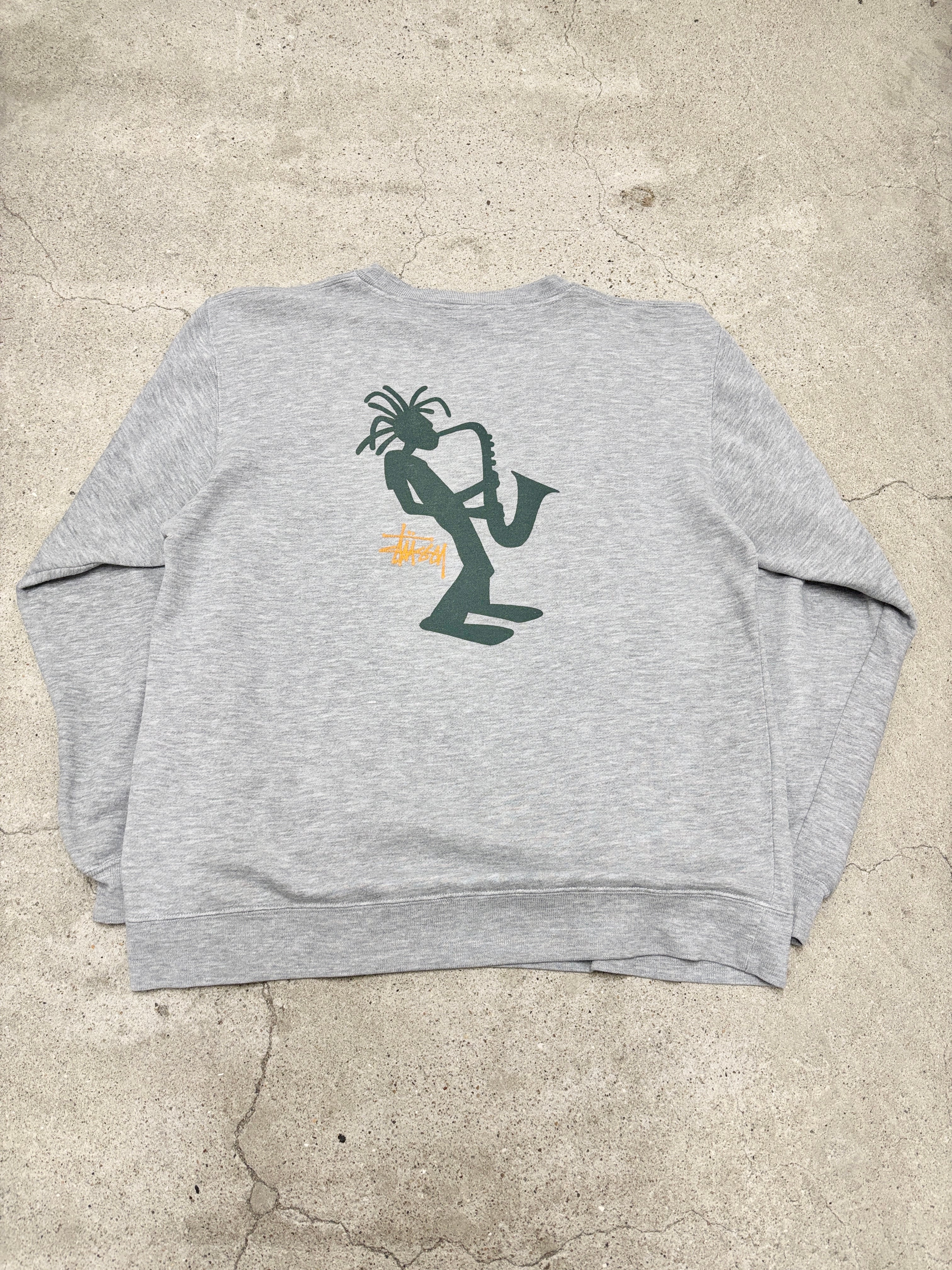 90s OLD STUSSY/S Logo Sweat/OZ製/白タグ/M/Sロゴスウェット/ボルドー