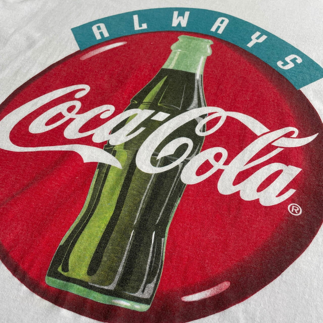 90年代 Coca-Cola コカコーラ 企業ロゴ アドバタイジングTシャツ 