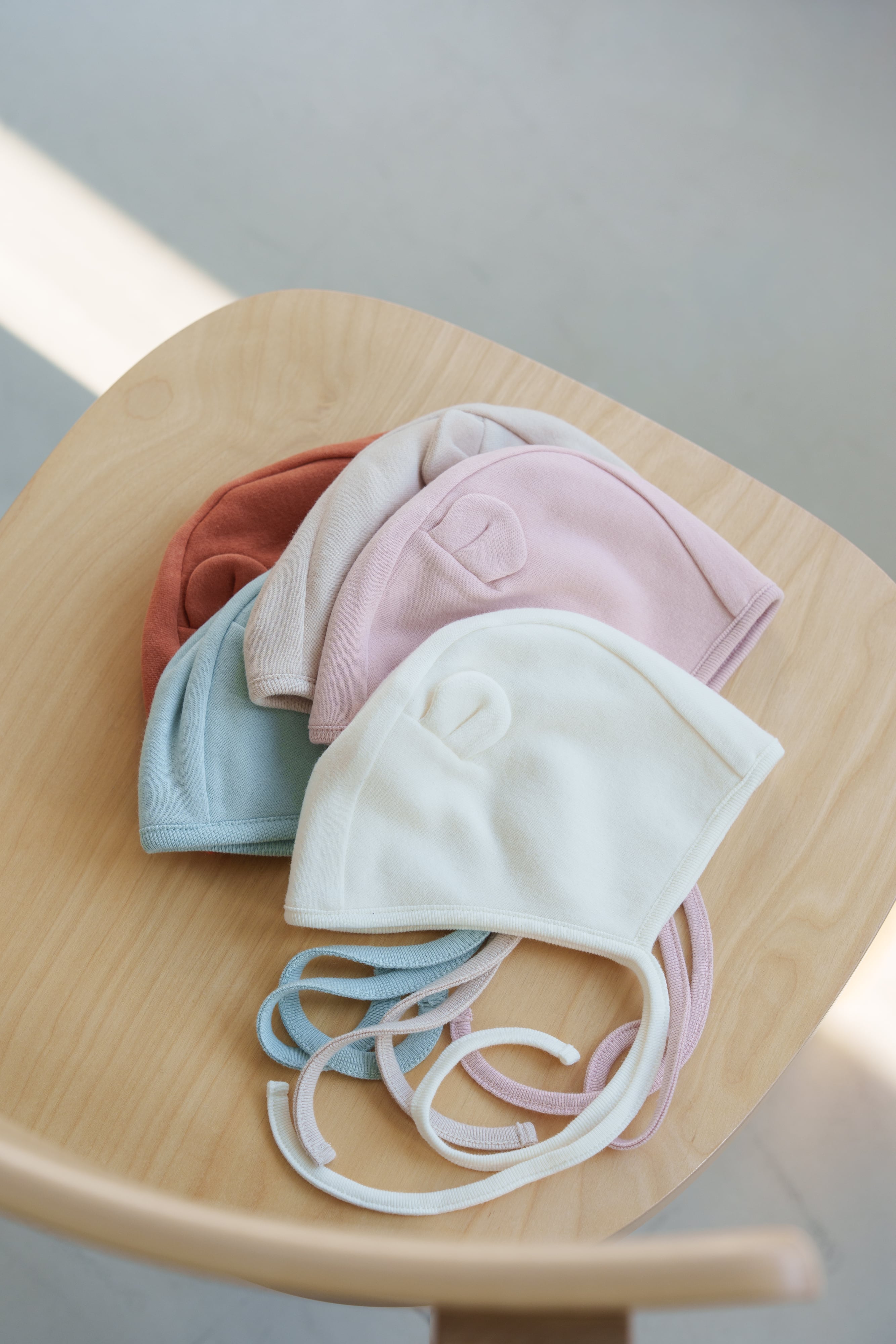 くま耳帽子 -Lull Series | 日本製ベビー服ブランド ｜ Chêne（シェヌ
