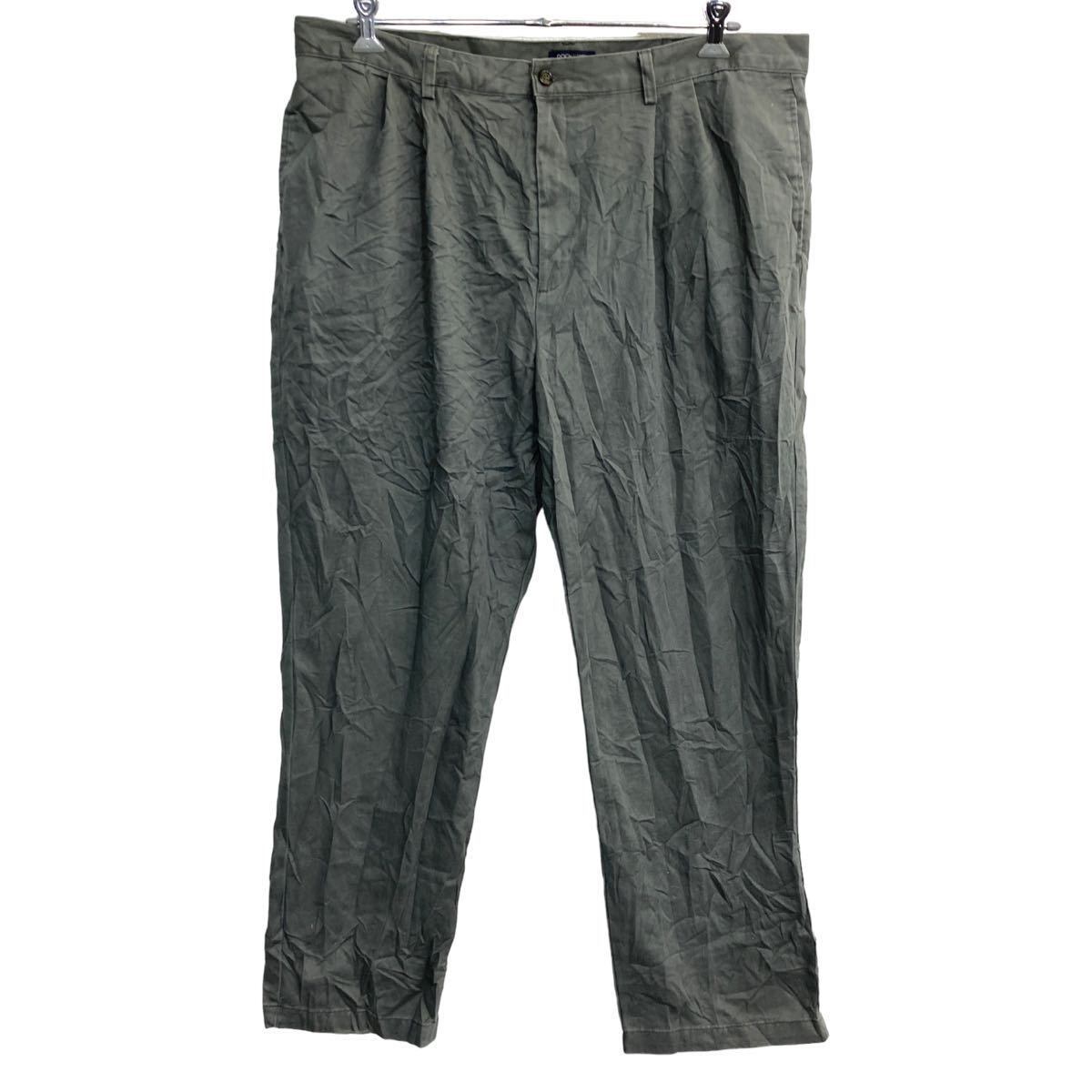 デッドストック　ドッカーズ チノパンツ 2タック　グレー 灰 W31×L32 DOCKERS チノパン W42 ドッカーズ タックパンツ ビッグサイズ グレー