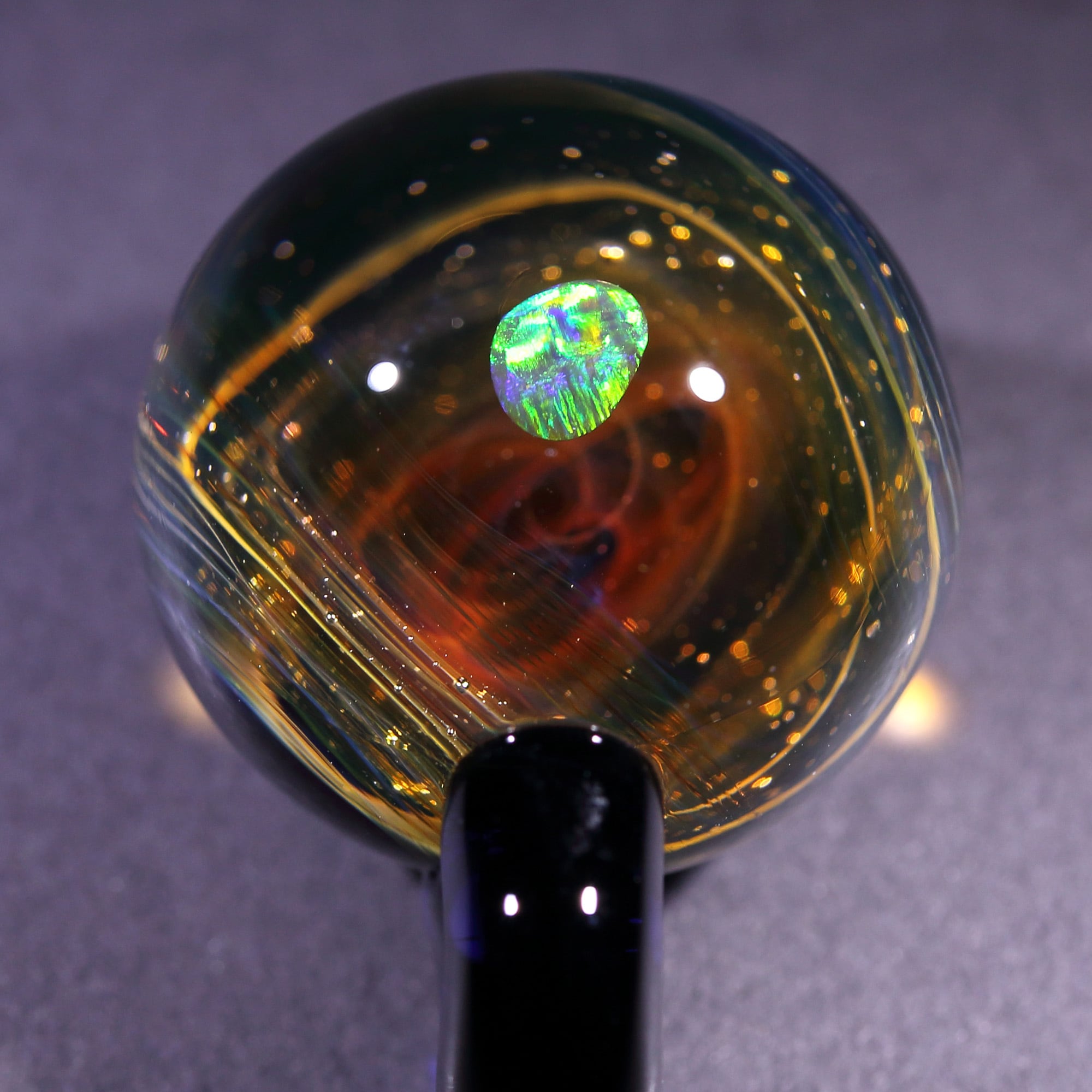 26mm Galaxy Glass Pendant 宇宙ガラスペンダント (螺旋状銀河） no