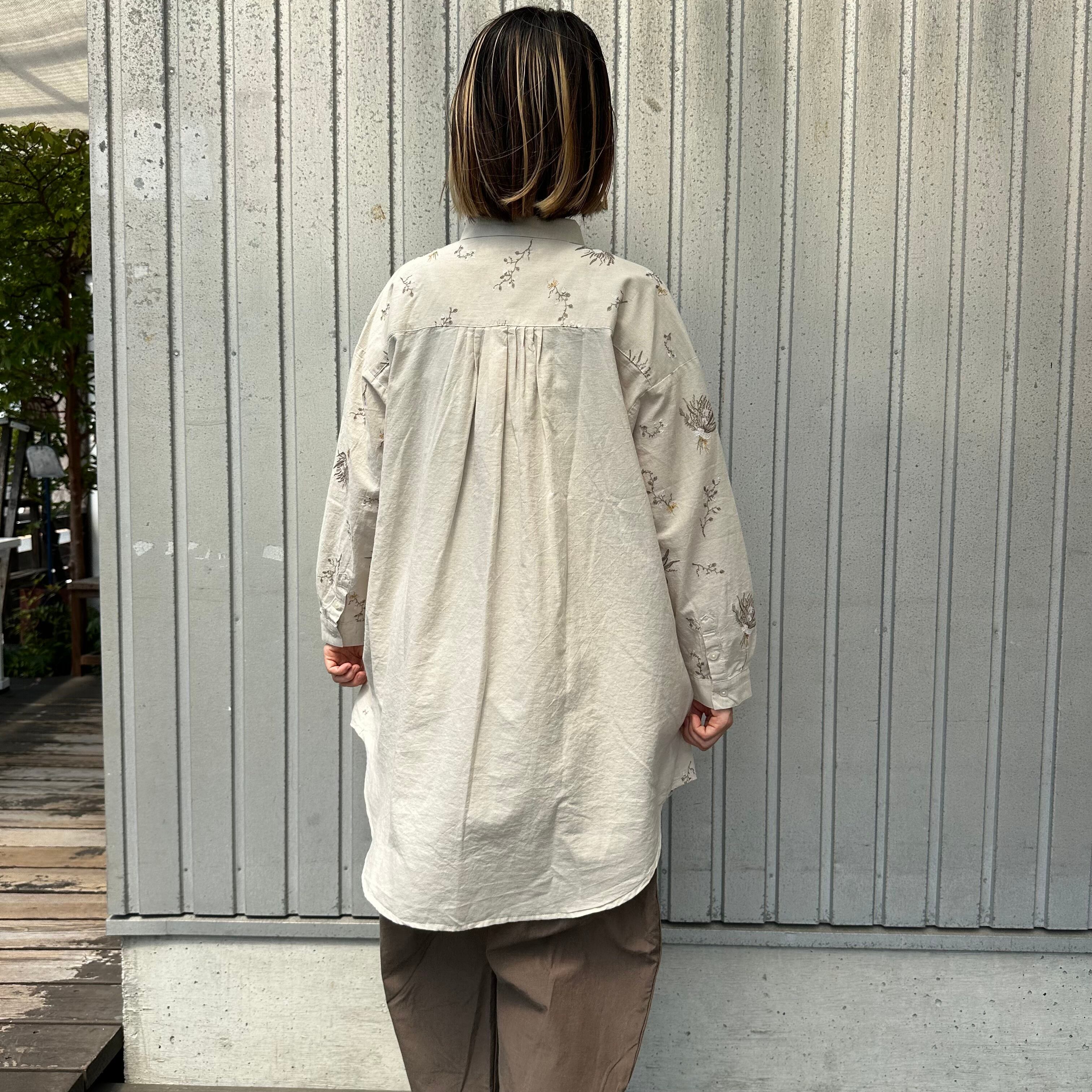 総柄刺繍シャツチュニック/ tukuroi'25AW/TK613259 | WACKY