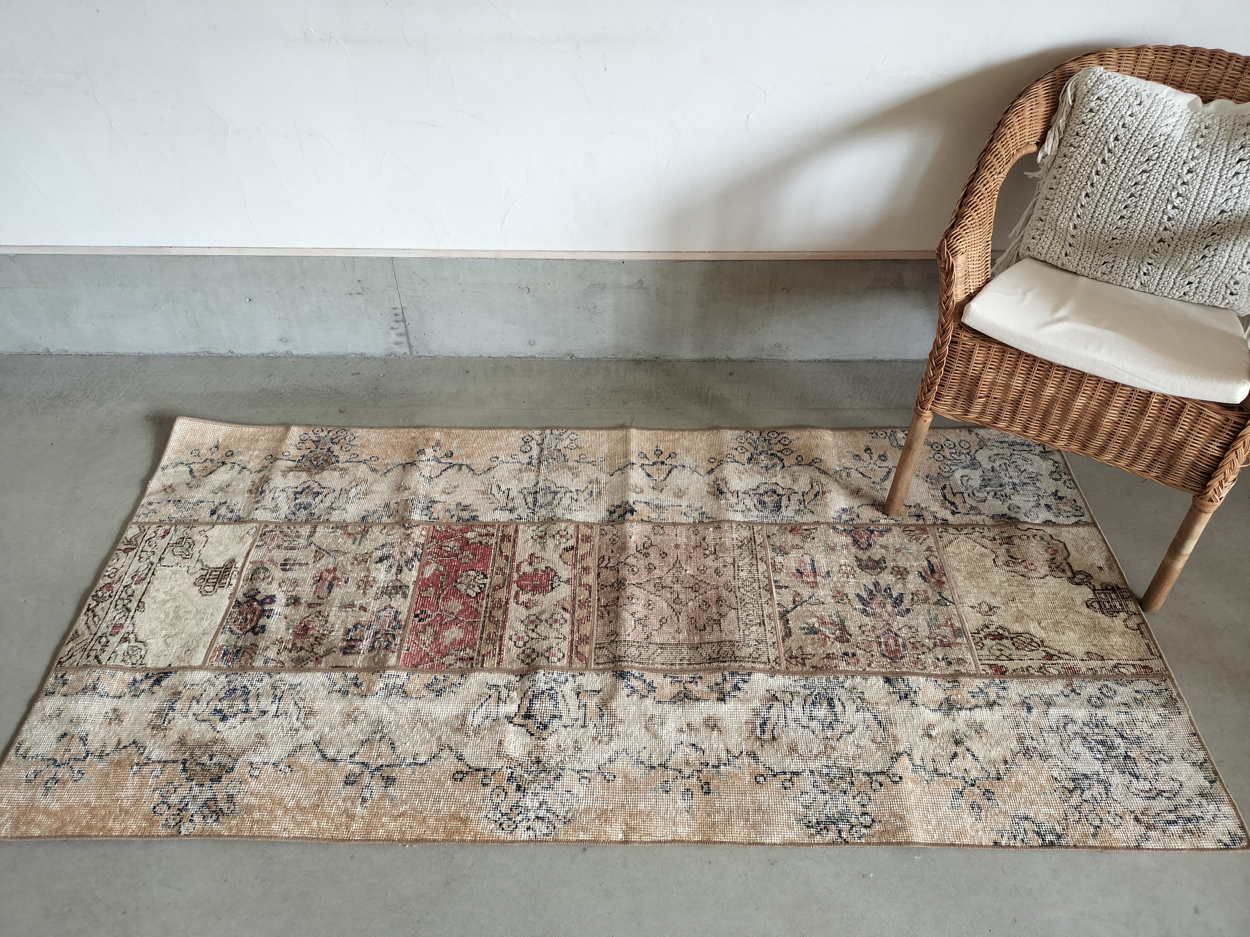 Turkish patchwork rug No.691