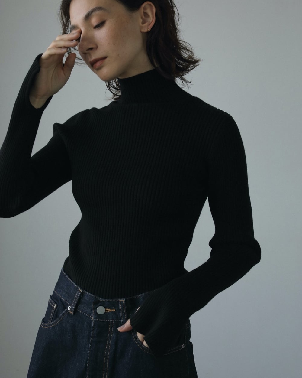 トップス anuke Slit Turtle Knit mix anuke 】Slit Turtle Knit | valance 福井｜レディース セレクト