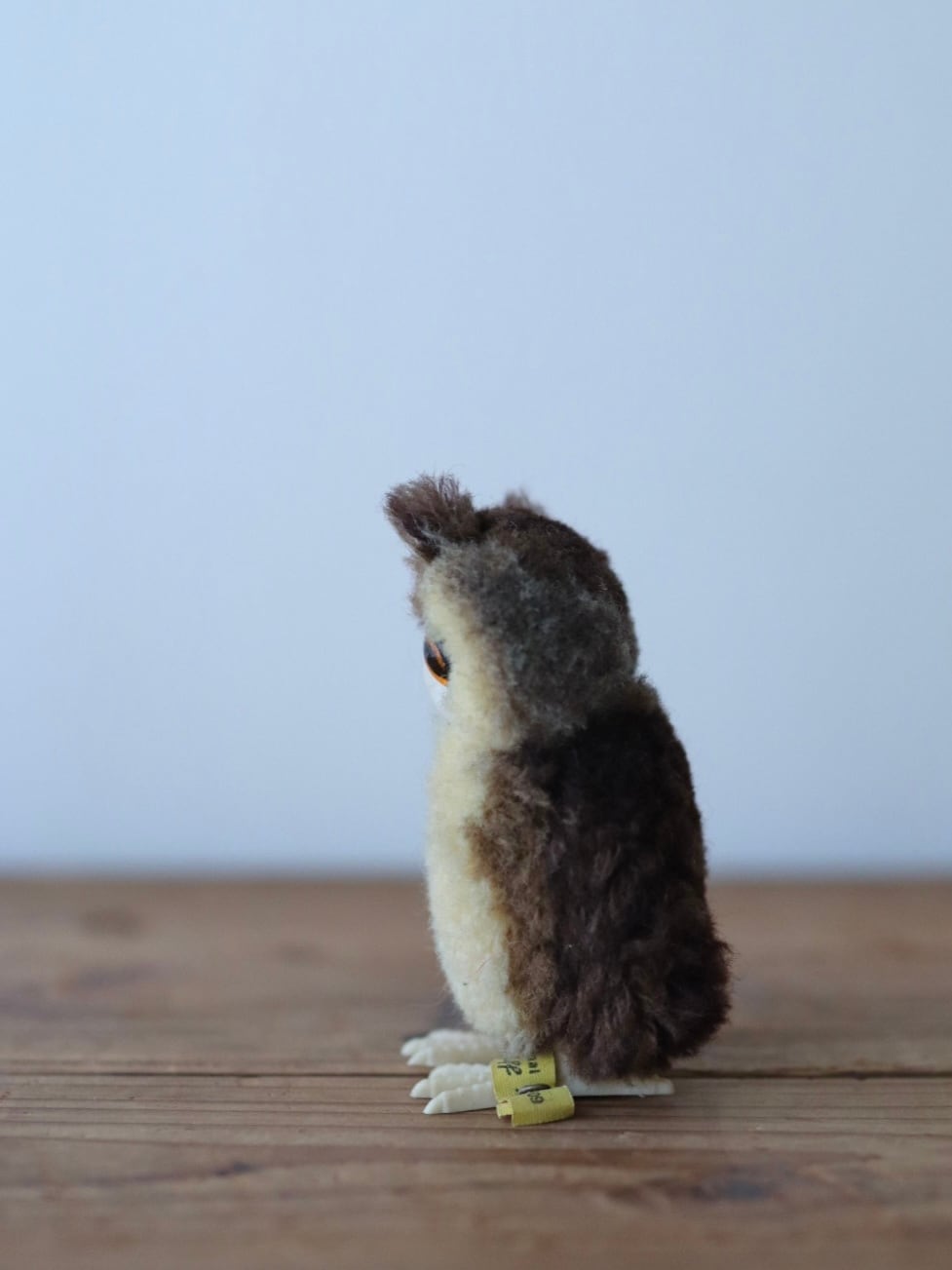 シュタイフ ポンポン バード フクロウ Steiff Woolen Owl 9㎝ ヴィンテージ シュタイフ ふくろう