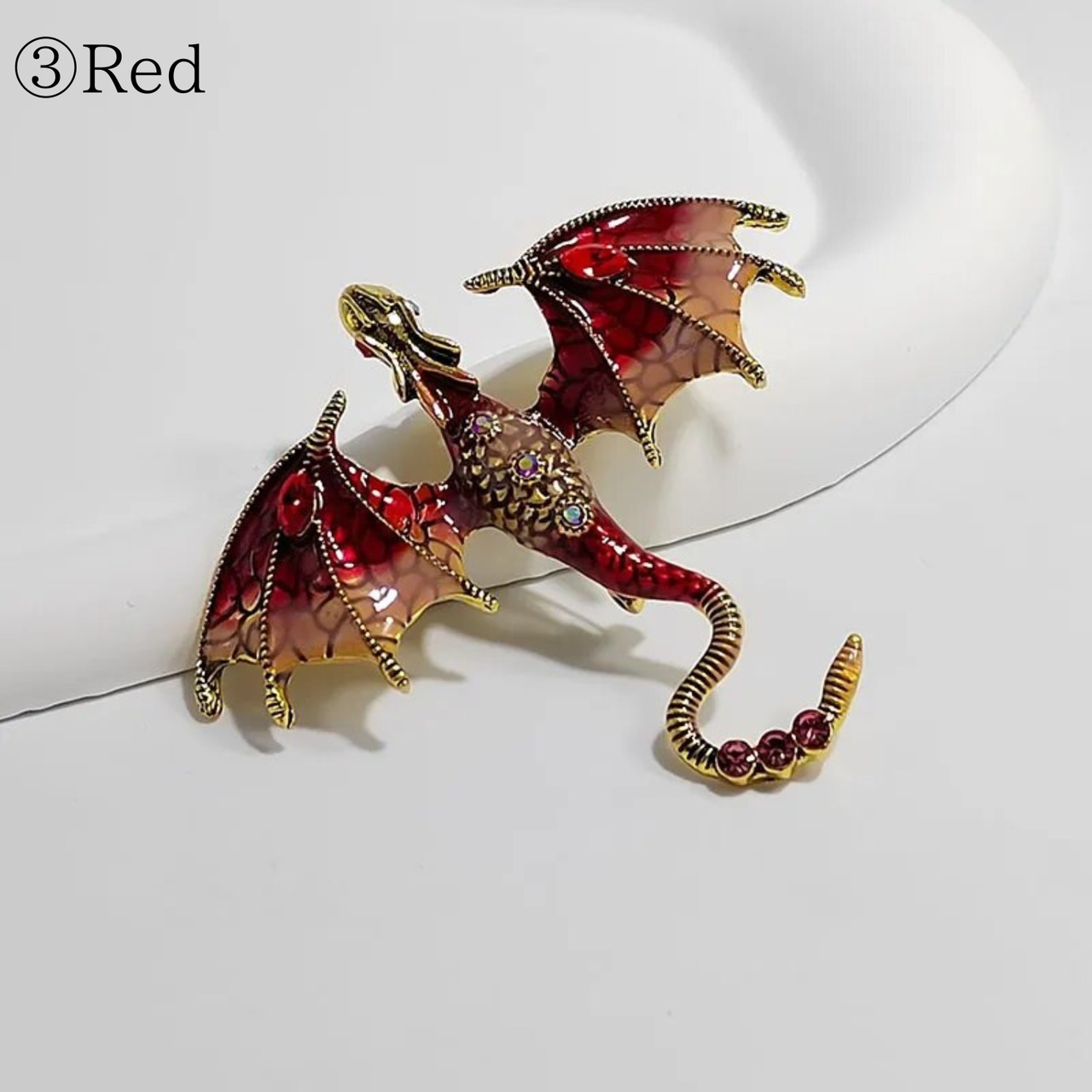 手乗りドラゴン　ドラゴンのブローチ　M23668