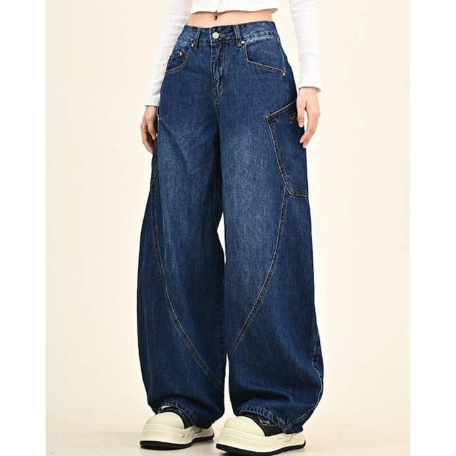 big pocket wide leg denim　ビッグポケットワイドレッグデニム　J0542