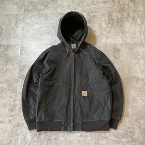 00s- Carhartt Active Jacket ダック地 ブラック 無地 中国製 XL jacket