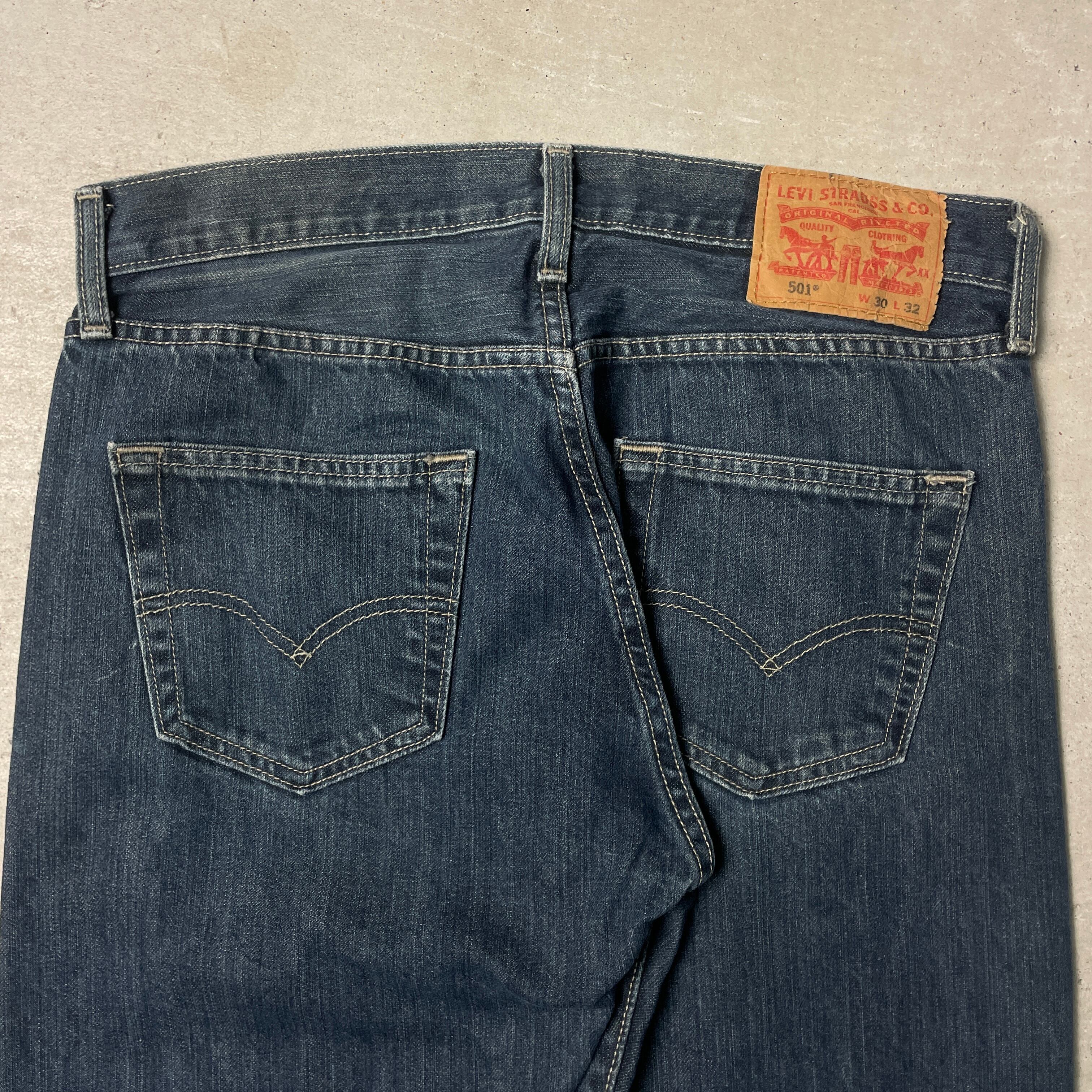 Levi\'s リーバイス デニムパンツ L 紺 リーバイス Levi's デニムパンツ テーパード 0 L32