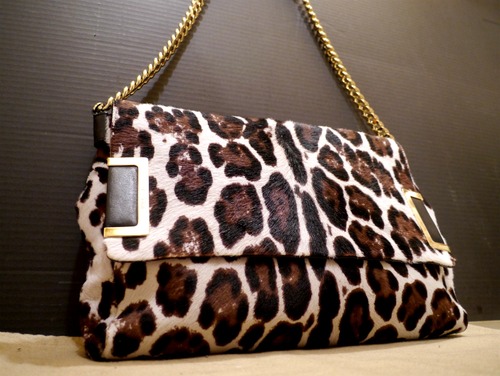 美品★JIMMYCHOO ジミーチュウ ハラコ チェーン ショルダー バッグ